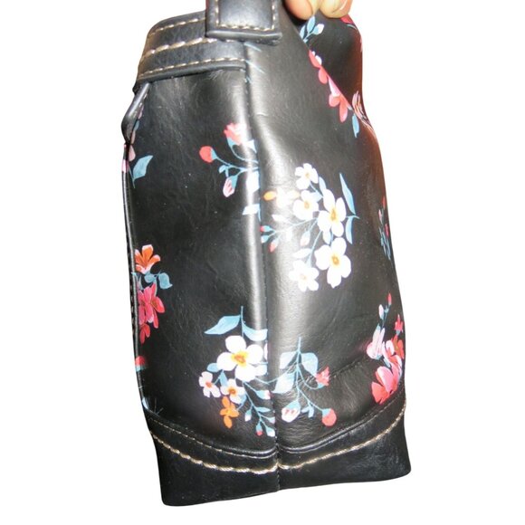 b.o.c Born Brierly Black Floral Vegan Leather Crossbody Gorgeous bag! - Picture 4 of 11